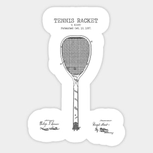 TENNIS RACKET patent Sticker